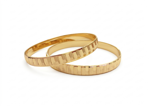 Gold Plated Flat Bangles