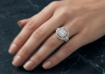 Cubic Zirconia Cushion Ring