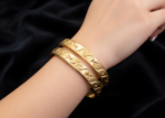 gold plated bangles for ladies