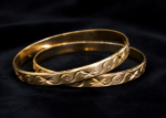 elegant gold designer bangles