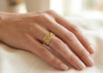 Gold Plated Solitaire Rings