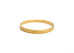 gold plated machine cut bangles