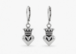 Crown Heart Earrings
