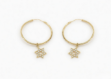 gold plated hoop earrings