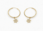 gold plated hoop earrings