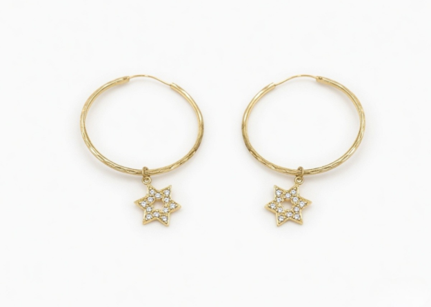 gold plated hoop earrings