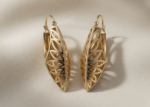 elegant gold hoop earrings