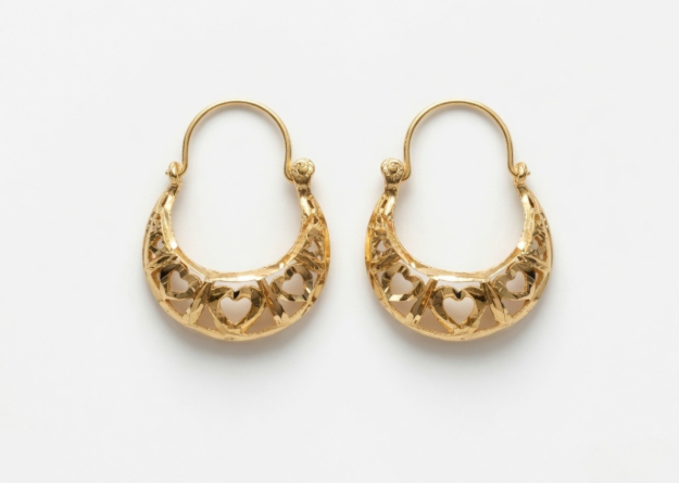 gold plated hoop earrings