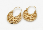 gold plated hoop earrings