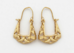 gold plated hoop earrings