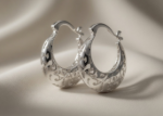 silver hoop earrings