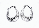 rhodium plated earrings