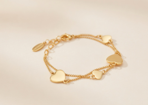Womens Heart Bracelet