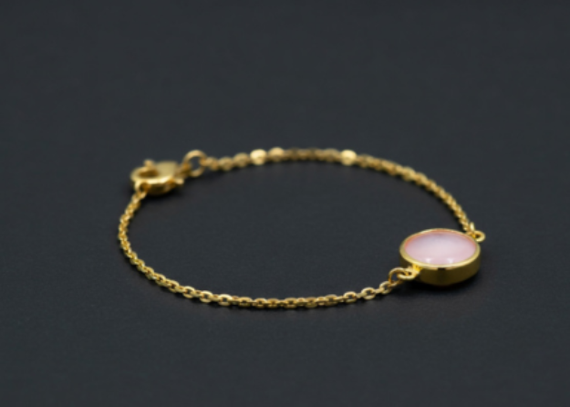 pink gemstone bracelet