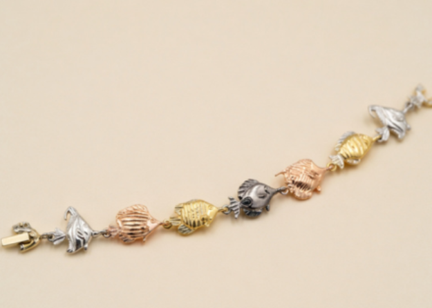 gold silver rose gold bracelet