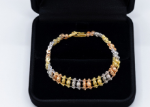 gold silver rose gold bracelet