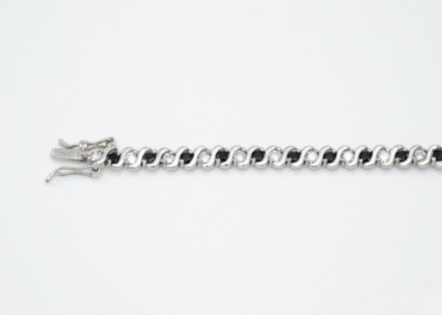 silver plated tennis bracelet