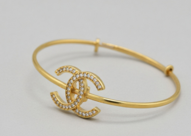 gold plated cz bracelet