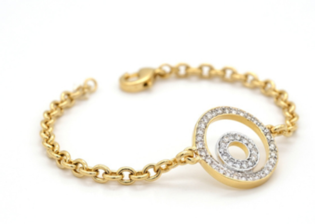 gold plated girls bracelet