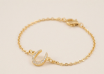 cubic zirconia horseshoe bracelet