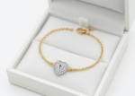 cubic zirconia heart bracelet