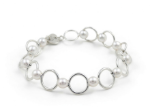 women pearl bracelet silver