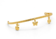 gold plated charm bracelet