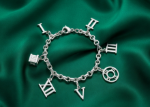 roman numbers bracelet silver
