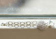 silver plated CZ heart charm bracelet