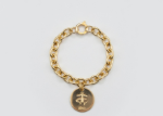 gold plated animal charm bracelet