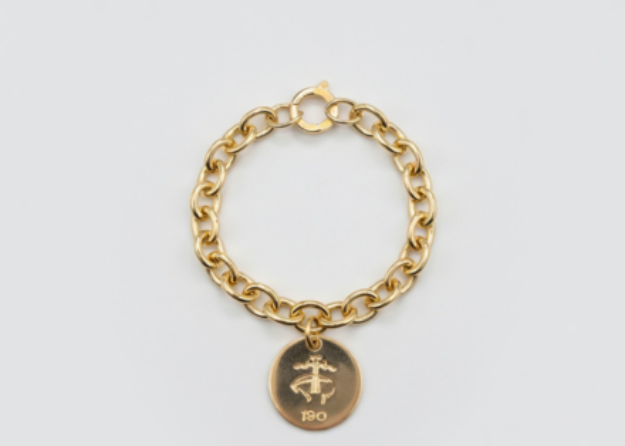 gold plated animal charm bracelet
