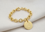 animal themed bracelet gold plated