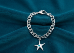 sea life charm bracelet with stone