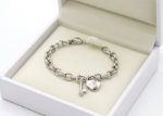 womens lock and key charm bracelet