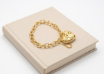 heart bracelet gold plated
