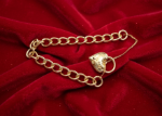 heart bracelet gold plated