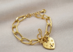 heart lock bracelet mens