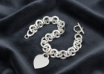 toggle clasp heart bracelet mens