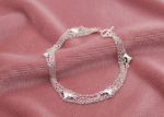 toggle chain bracelet for women silver