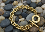 toggle clasp bracelet for men gold