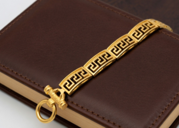 gold plated mens toggle bracelet