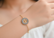 Gold Plated CZ Saint Jude Bracelet