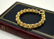 gold plated mens belcher bracelet
