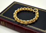 gold plated mens belcher bracelet