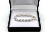 belcher link bracelet mens silver