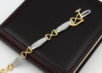 CZ stone tennis bracelet dual color
