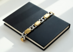 dual tone hip hop bracelet gold silver