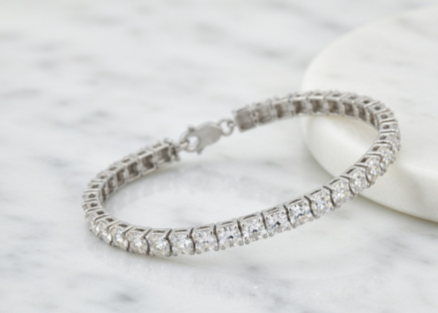Silver Plated CZ Tennis Bracelet