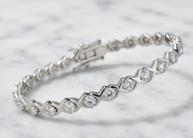Silver Plated CZ Tennis Bracelet