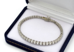 Rhodium Plated CZ Tennis Bracelet